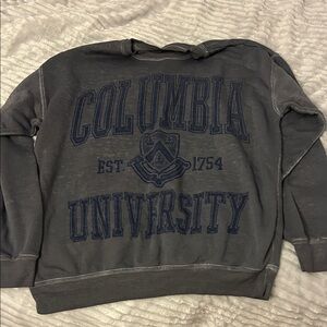 Columbia University Gray Crew Neck Sweater